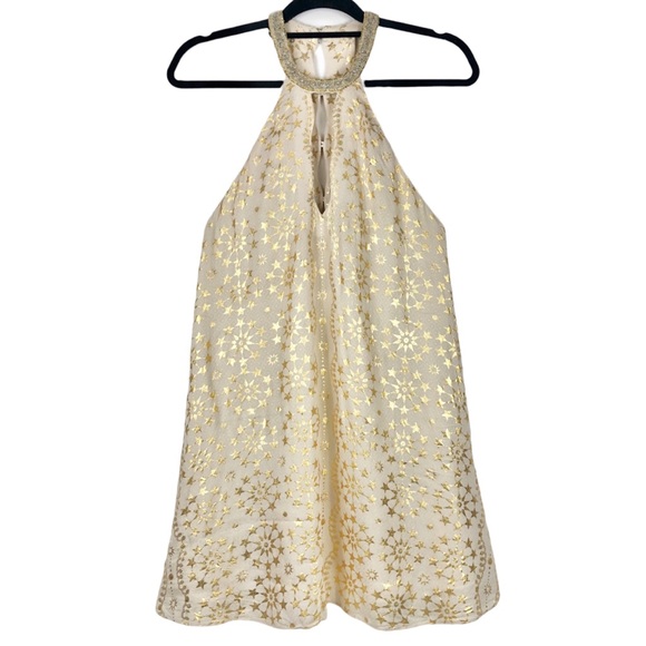 NWOT Kimchi Blue Corellia Beaded Neck Mini Dress - Picture 2 of 13